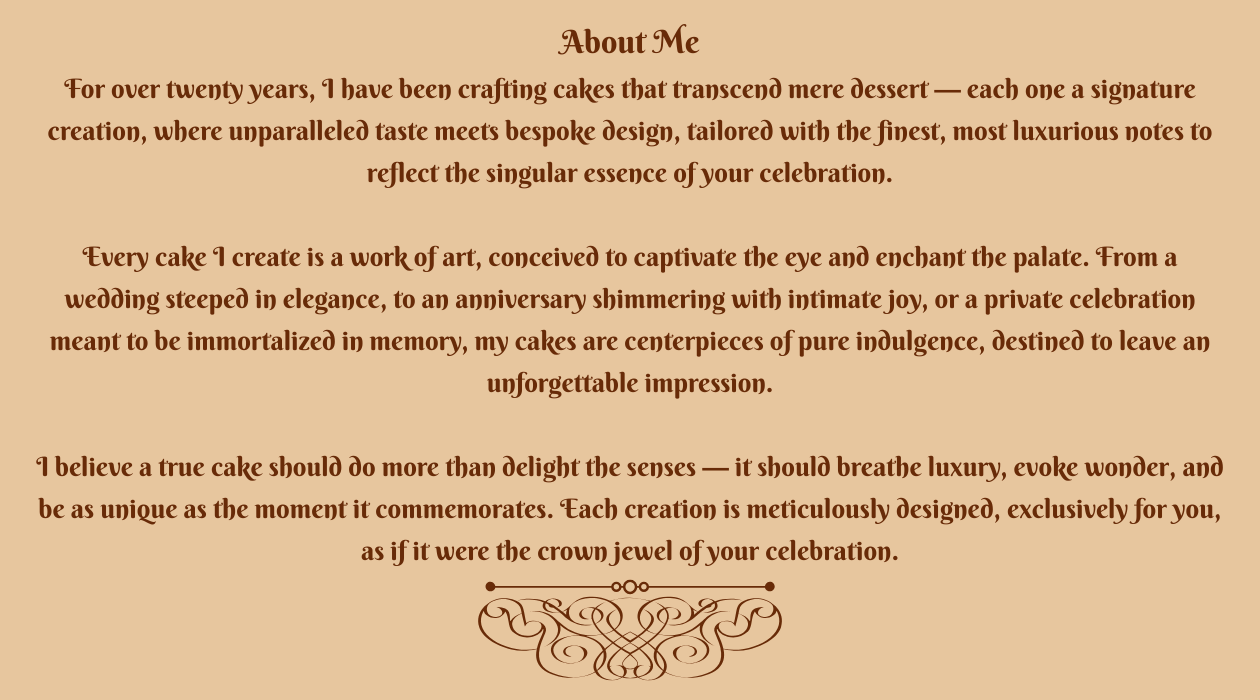 About the pastry chef